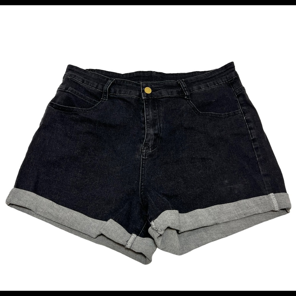 Black Shorts Size XL Cotton Spandex Blend